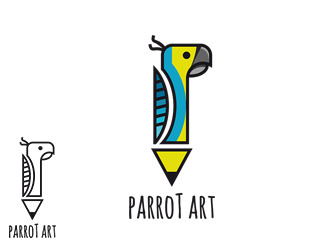 Projekt logo dla firmy parrot art | Projektowanie logo